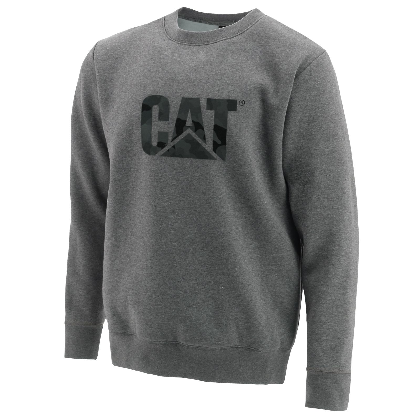 Caterpillar Trademark Logo Crewneck Philippines - Mens Sweatshirts - Grey 34719JUAC